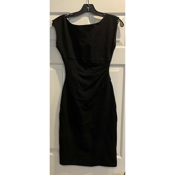 Diane von Furstenberg Jori Black Sheath Shift Dress Knit DVF Size 0 Knit New LBD - Picture 3 of 9